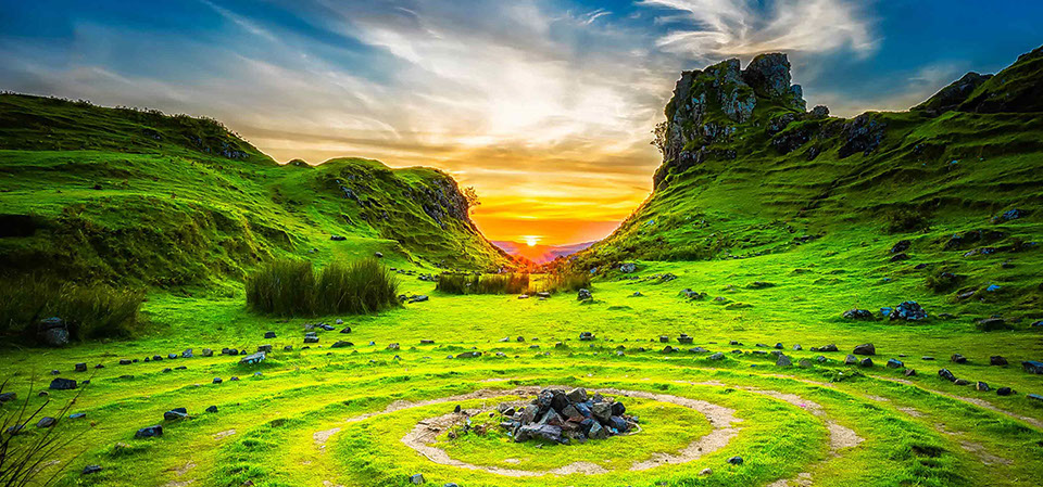 Caberfeidh Boat House self catering accommodation near Portree is a short drive from the Fairy Glen on the Isle of Skye